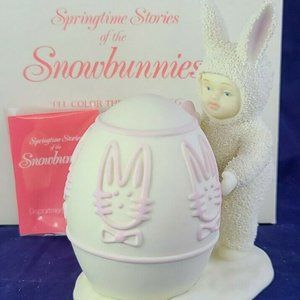 Department 56 Snowbunnies Springtime Stories I'll Color the EASTER Egg 1996 VTG